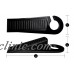 4pcs Heavy Duty Flexible Multi Surface Rubber Door Stopper Wedge Holder Black   292578731155
